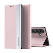 Samsung Galaxy A36 5G Pink Leather Phone Case - Electroplated Adsorption - 1