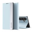 Samsung Galaxy A56 5G Light Blue Leather Phone Case Electroplated - 1