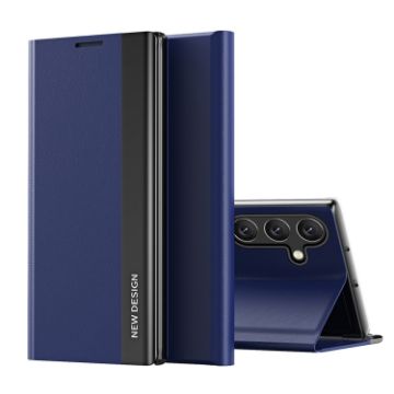 Samsung Galaxy A56 5G Leather Phone Case, Electroplated, Sapphire Blue - 1