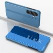 Samsung Galaxy A05s Blue Plated Mirror Flip Leather Case with Holder - 1