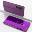 Samsung Galaxy A16 5G Purple Mirror Flip Leather Case with Holder - 1