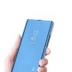 Samsung Galaxy S24 FE 5G Silver Mirror Flip Leather Case with Holder - 5