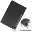 Samsung Galaxy Tab S9+ JUNSUNMAY Black Leather 3-Fold Stand Case - 3