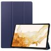Samsung Galaxy Tab S9+ JUNSUNMAY Dark Blue Leather Tablet Case - 1