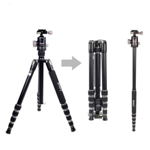JMARY KT255+NB36 Aluminum Alloy Outdoor SLR Camera Tripod Detachable - 1
