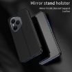 For Honor 400 Pro Global Black Leather Flip Phone Case with Holder - 2