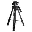JMARY KP2234 Telescopic Aluminum Tripod for Camera & Phone - Black - 1