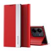 Xiaomi Redmi 13C Red Leather Phone Case with Electroplated Adsorption - 1