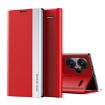 Xiaomi Redmi Note 13 Pro+ Red Leather Phone Case with Electroplated Sides - 1