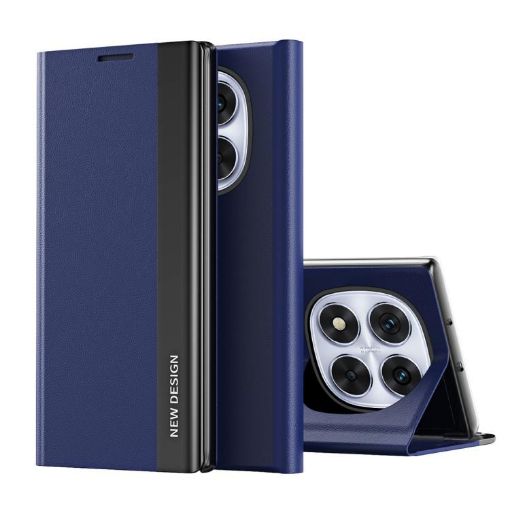 Xiaomi Redmi Note 14 Pro 5G Leather Case Dark Blue Electroplated - 1