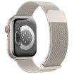 Apple Watch SE 2022 44mm Starlight Milan Magnetic Steel Mesh Band - 2