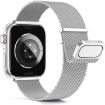 Apple Watch 7 41mm Silver Milan Double Magnetic Steel Mesh Band - 3