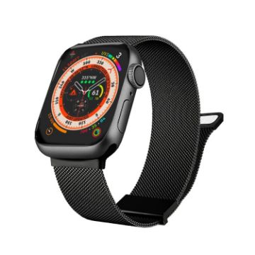 Apple Watch SE 40mm Black Milan Double Magnetic Steel Mesh Band - 1