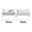 Samsung Galaxy Watch6/6 Classic 20mm Curved Metal Band Connector Starlight - 3