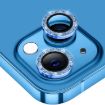 iPhone 15/15 Plus ENKAY Hat-Prince Glitter Lens Glass Film Blue - 1