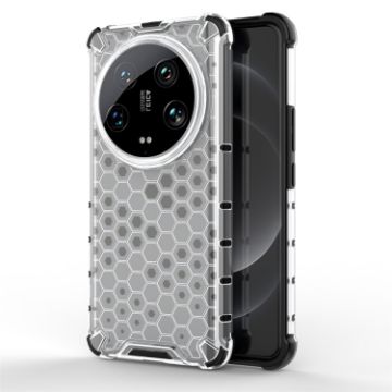 Xiaomi 14 Ultra Shockproof Honeycomb Phone Case - White - 1
