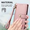 Xiaomi 14 Ultra Pink Leather Phone Case with Love Zipper Lanyard - 4