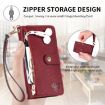 Xiaomi 14 Ultra Pink Leather Phone Case with Love Zipper Lanyard - 6