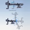 Car Phone Holder Bracket with Air Vent Clip & Suction Cup - D39+105 - 6