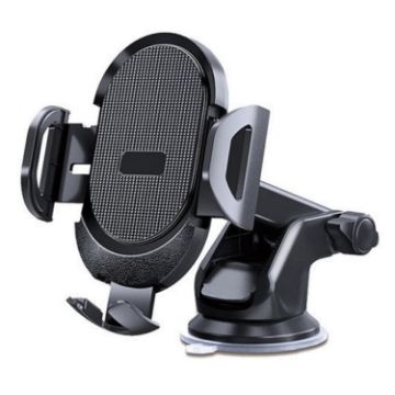 D33 Car Phone Holder - Air Vent Clip & Suction Cup Base, Gravity Sensing - 1