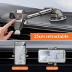 Auto Locking Car Phone Mount Holder - Telescopic Suction Cup, Black - 6