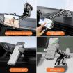 Auto Locking Car Phone Mount Holder - Telescopic Suction Cup, Black - 8