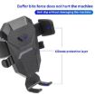 Red Auto Locking Car Phone Mount - D25+105+K5 Telescopic Suction Cup Holder - 3