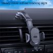 ES33 Red Car Phone Holder Bracket - 360 Rotation Suction Mount - 2