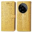 Xiaomi 14 Ultra Yellow Cat & Dog Embossed Leather Phone Case - 2