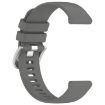 Garmin Forerunner 265S Gray Silicone Watch Band with Silver Buckle - 4