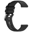 Garmin Vivomove 3S Black Silicone Watch Band with Silver Buckle - 4