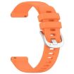 Garmin Vivoactive 4S Orange Silicone Watch Band with Silver Buckle - 3