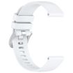 Garmin Vivoactive 4S White Silicone Watch Band with Silver Buckle - 4