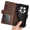 Xiaomi 14 Ultra Brown Leather Flip Case with Dual-Side Magnetic Buckle - 6