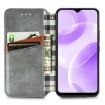 Ulefone Note 15 Grey Magnetic Leather Phone Case - Cubic Grid Design - 3