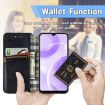 Ulefone Note 15 Grey Magnetic Leather Phone Case - Cubic Grid Design - 7