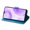 Ulefone Note 15 Blue Leather Phone Case with Four-leaf Clasp Embossed Buckle - 4