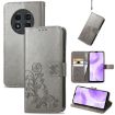 Ulefone Note 15 Grey Leather Phone Case with Four-leaf Clasp Embossed Buckle - 1