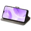 Ulefone Note 15 Grey Leather Phone Case with Four-leaf Clasp Embossed Buckle - 4
