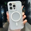 iPhone 12 Pro Transparent TPU Hybrid PC Magsafe Case - White - 1