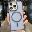 iPhone 14 Pro Max Blue Transparent TPU Hybrid PC Magsafe Case - 1