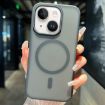 iPhone 14 Plus Transparent TPU Hybrid PC Magsafe Case - Black - 1