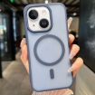 iPhone 15 Plus Blue Transparent TPU Hybrid PC Magsafe Case - 1