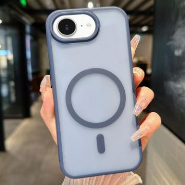 iPhone 16e Blue Transparent TPU Hybrid PC Magsafe Case - 1
