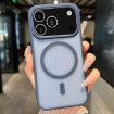 iPhone 17 Pro Max Blue Transparent TPU Hybrid PC Magsafe Case - 1