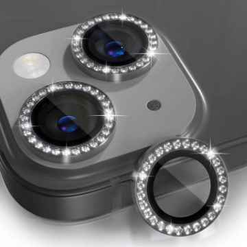 iPhone 15/15 Plus ENKAY AR Anti-reflection Camera Lens Glass (Black) - 1