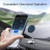 G158 Gray 360 Rotating Metal Phone Stand Magnetic Car Mount - 5
