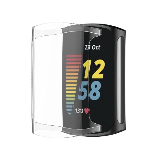 Fitbit Charge 6/5 TPU Shell + Film Integrated Protective Case (Clear) - 1