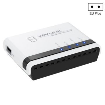WAVLINK NU516U1 USB2.0 Wireless Printer Server 10/100Mbps LAN WiFi EU Plug - 1