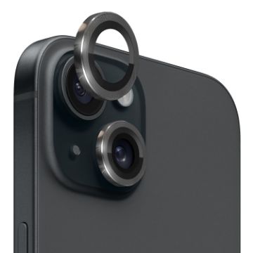 iPhone 15/15 Plus NORTHJO Camera Lens Protector Tempered Glass Black - 1